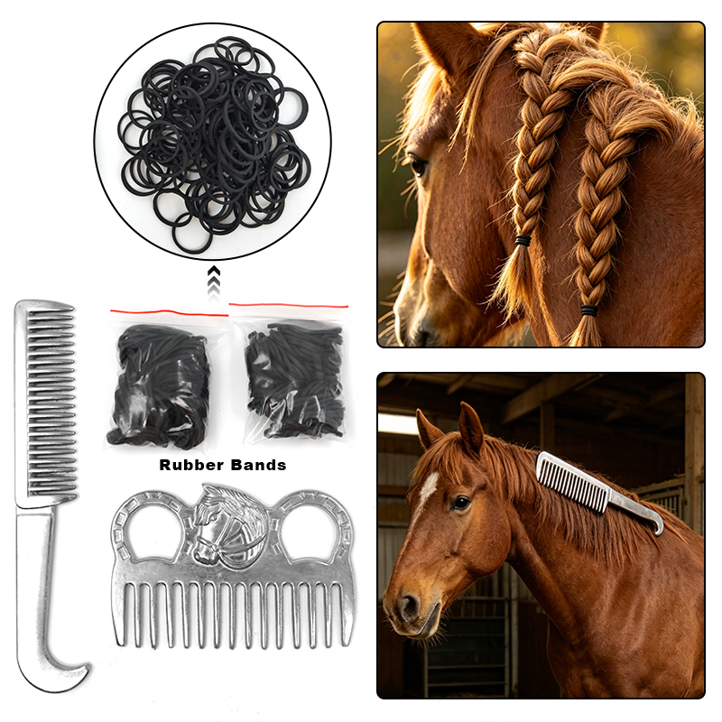 Grooming Kit Horse - Kit de Cuidado para Crines y