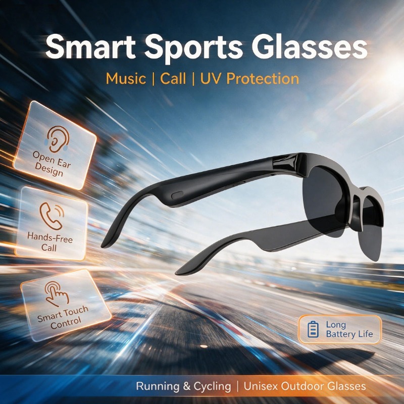 Outdoor Sport Glasses - Gafas Inteligentes Bluetooth de Oreja Abierta