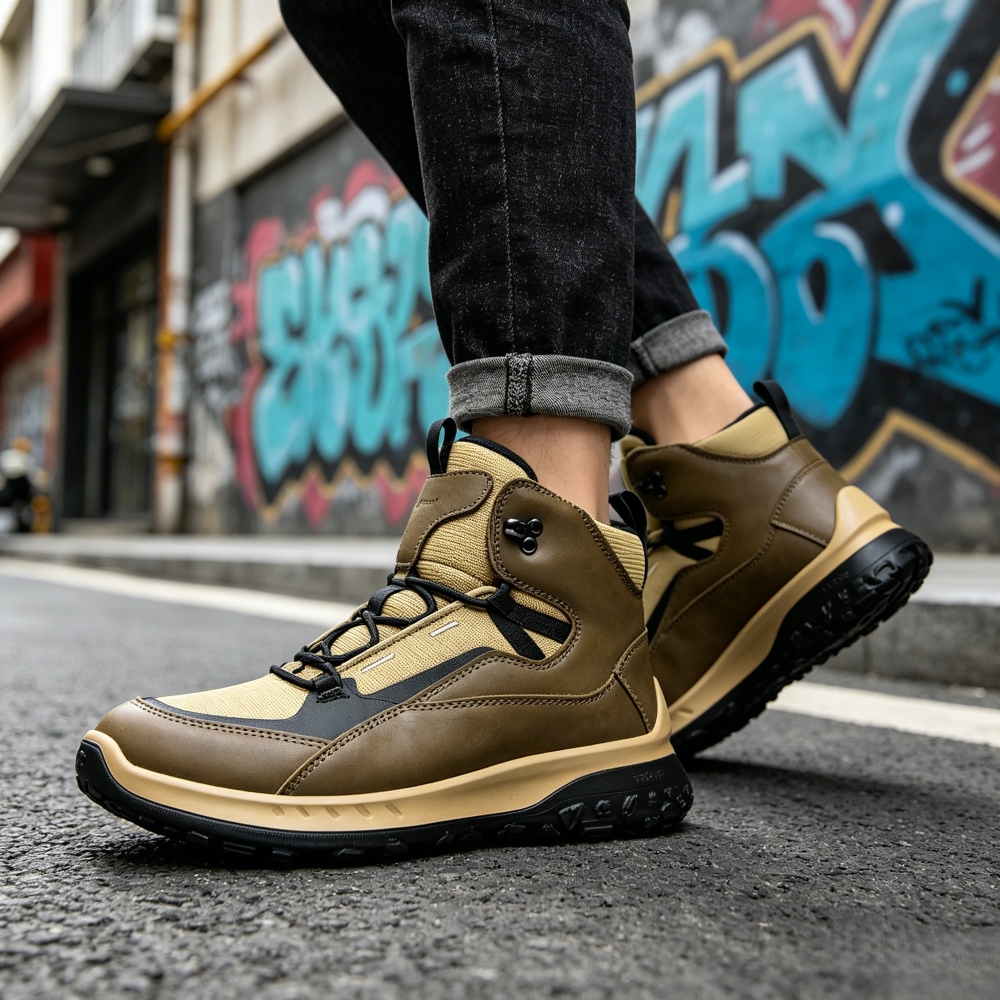 Zapatos de Cuero de Caña Alta  - Outdoor Sport Brand Shoes reseña y precio